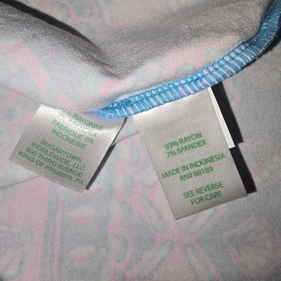 Lilly Pulitzer Blue and Pink Dress - Picture 9 of 9